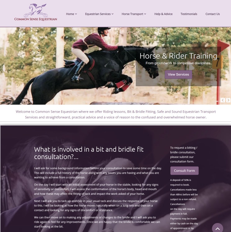 Home Equine-Web.co.uk Equestrian Website Design Equine Businesses gallery image 15